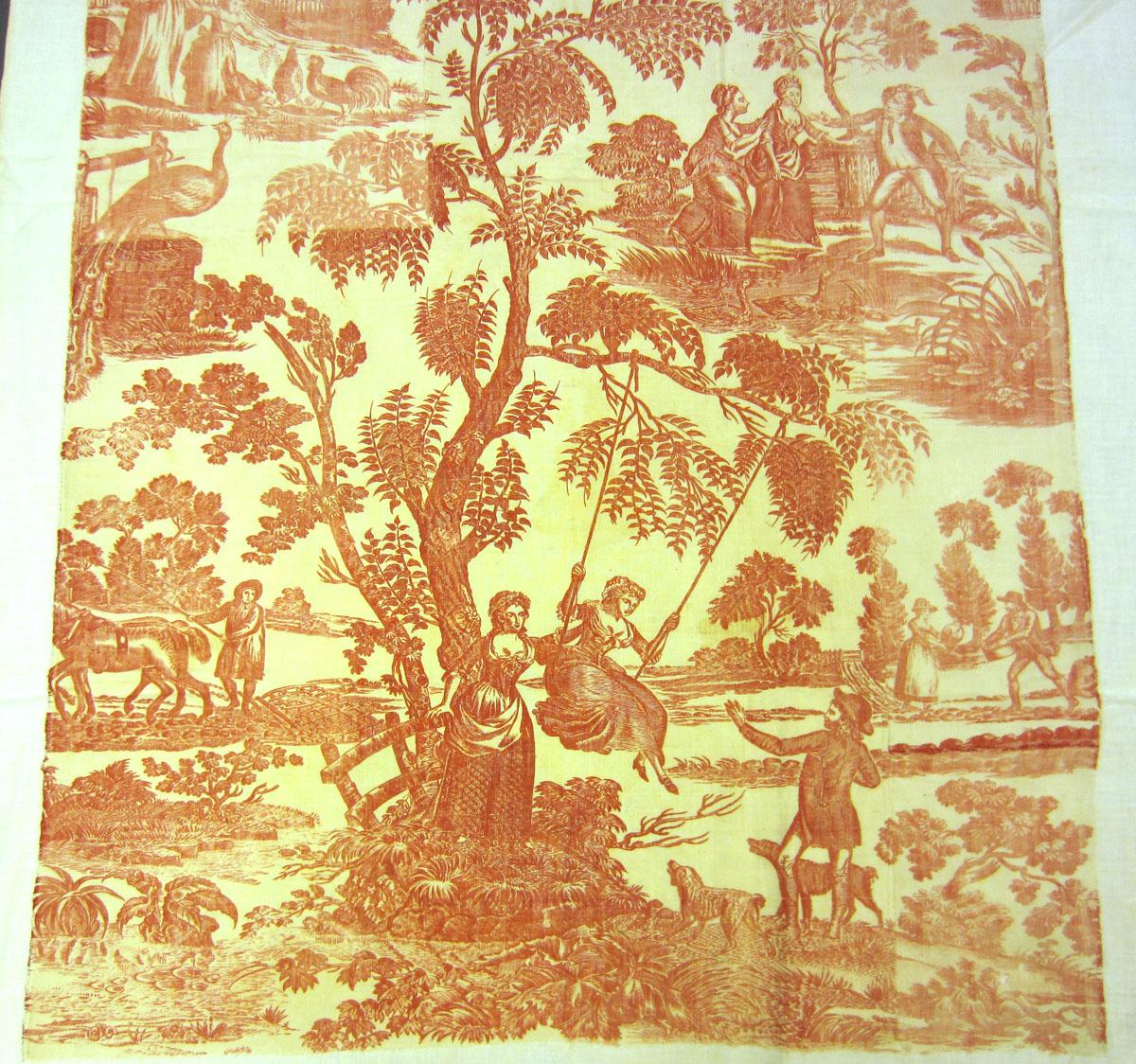 1969.3272 Textile, printed partial design repeat