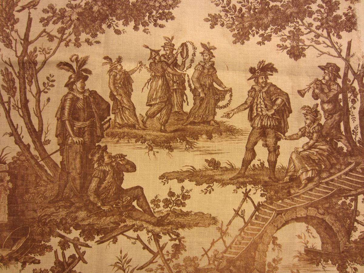 1969.3273 textile, printed detail