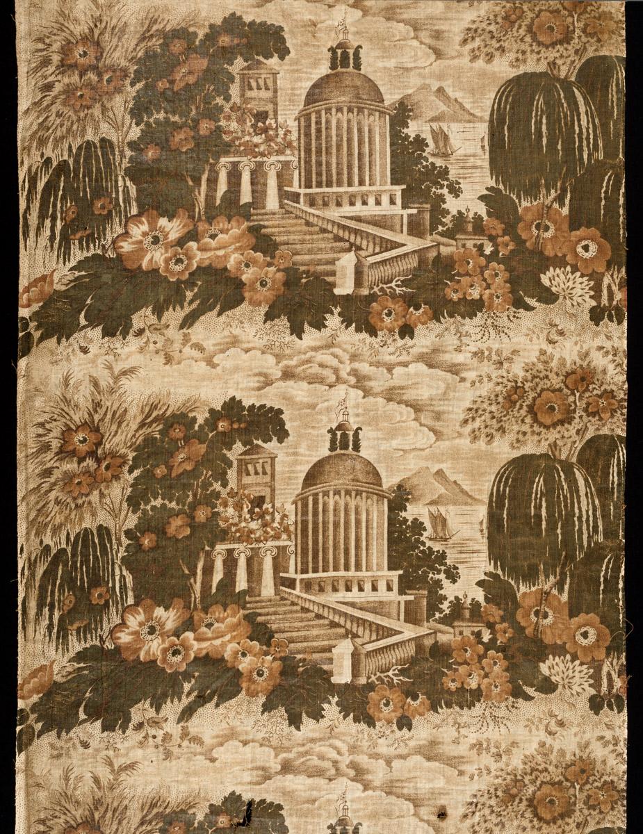 1969.3275 Textile, printed, detail, Book image C321