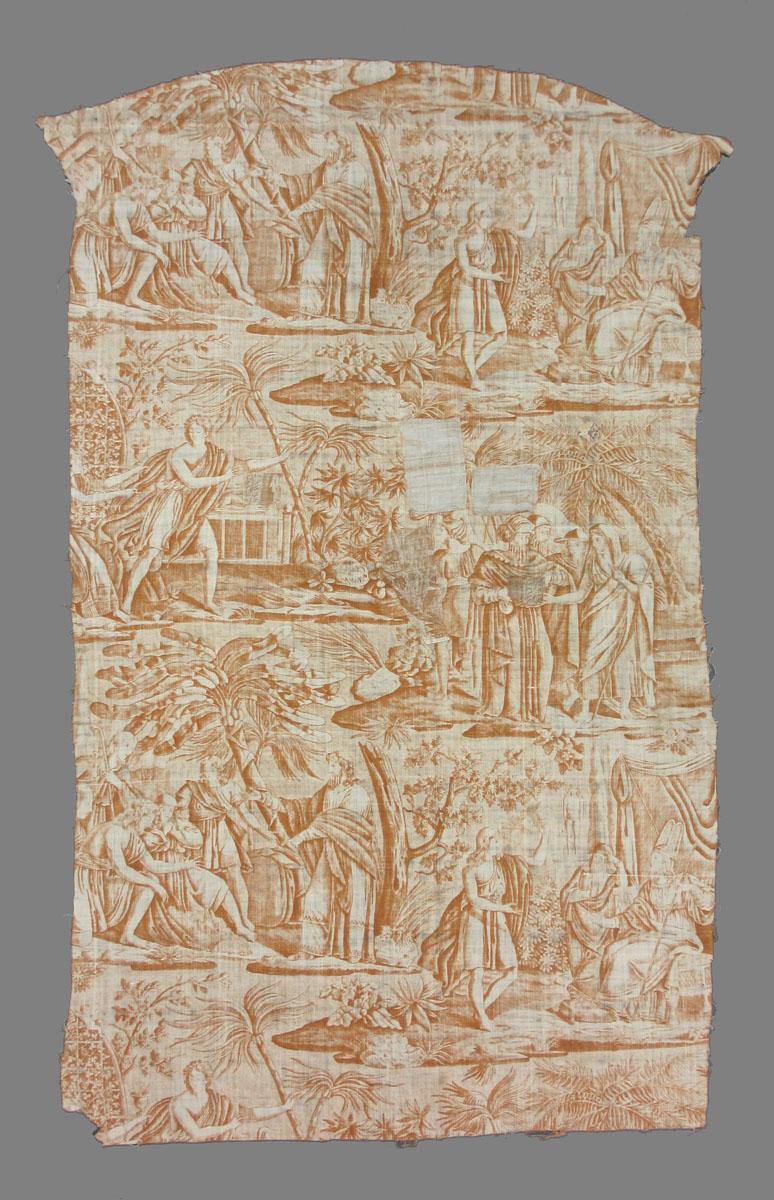 1969.3278 textile, printed reverse