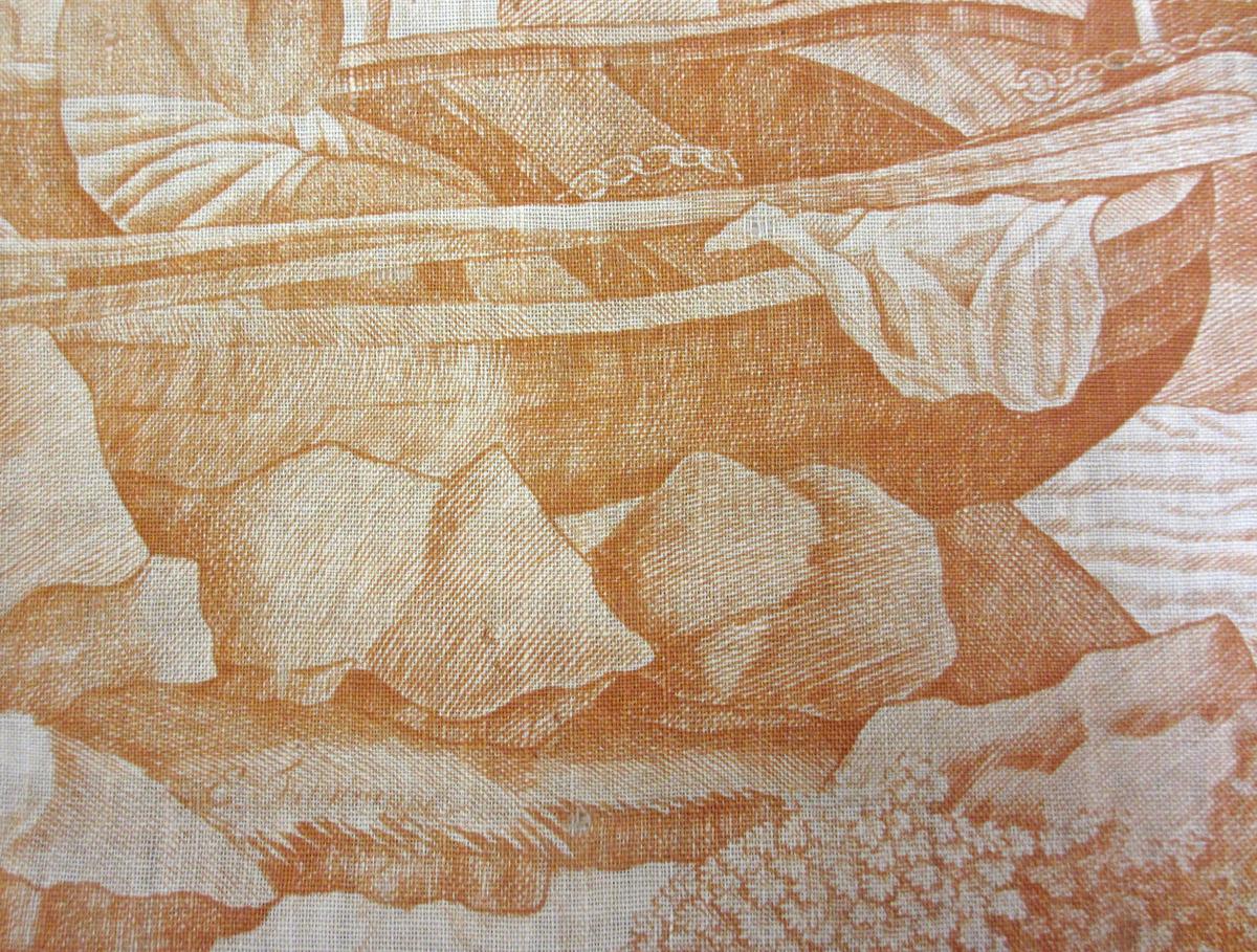 1969.3279 Textile, printed, detail 3