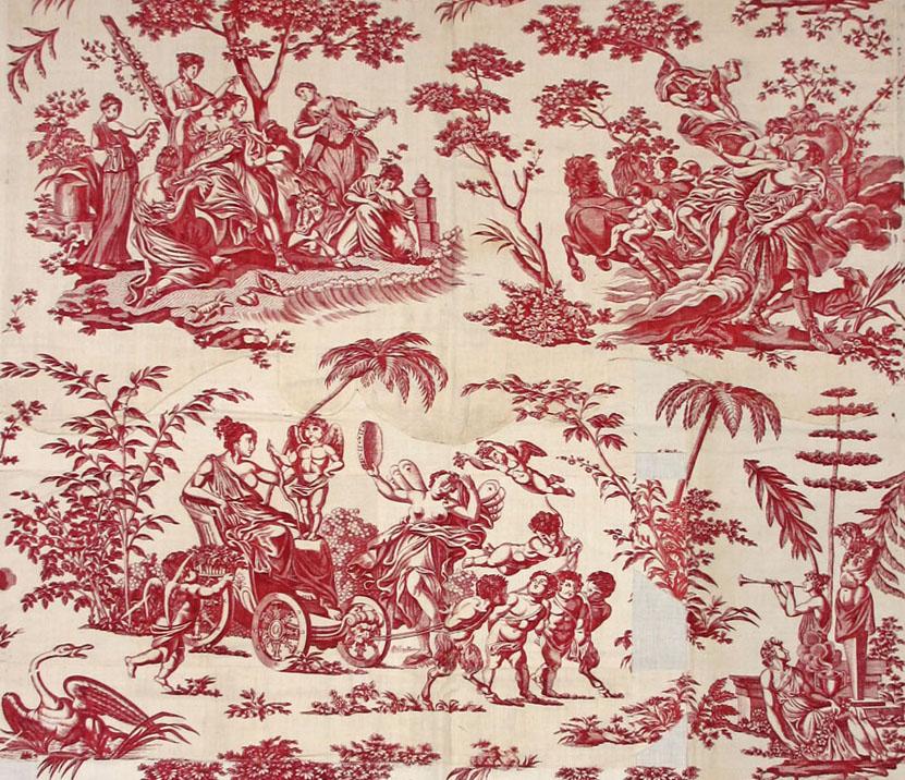 T1149 textile, printed design repeat
