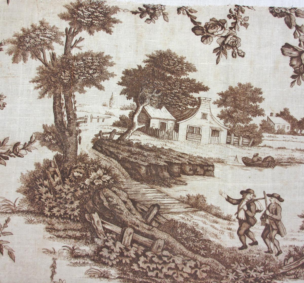 1969.3282 textile, printed detail 5