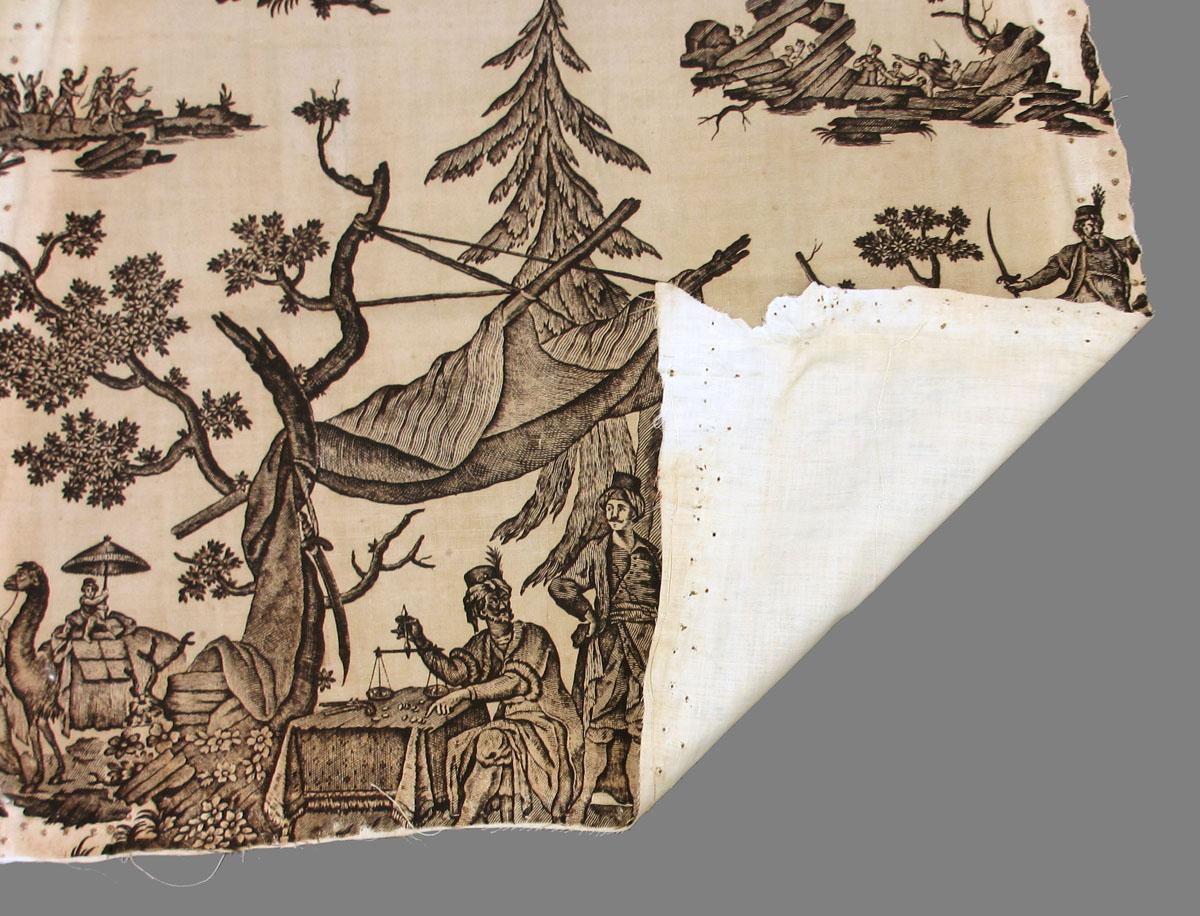 1969.3283 textile, printed folded corner