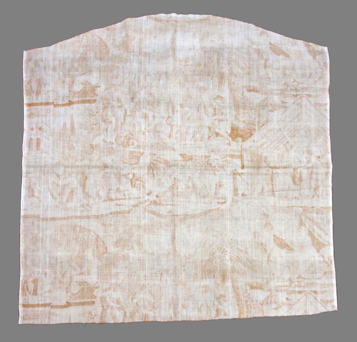 1969.3284 textile, printed reverse
