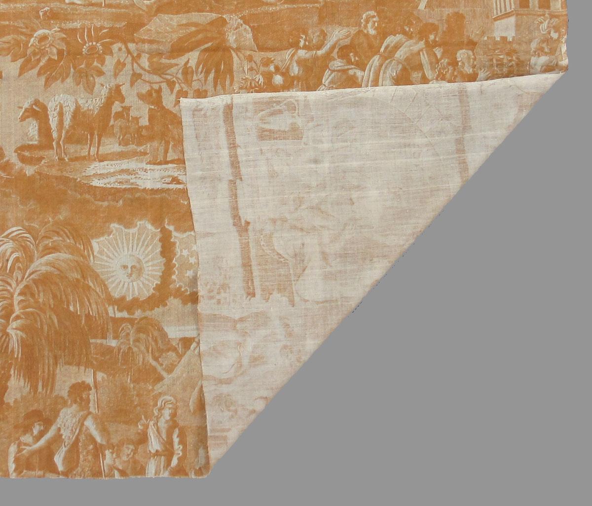 1969.3284 textile, printed folded corner