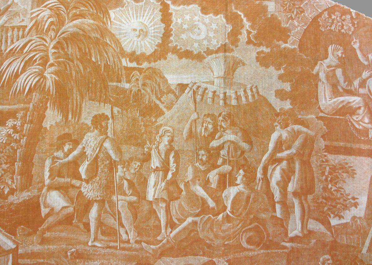 1969.3284 textile, printed detail 1