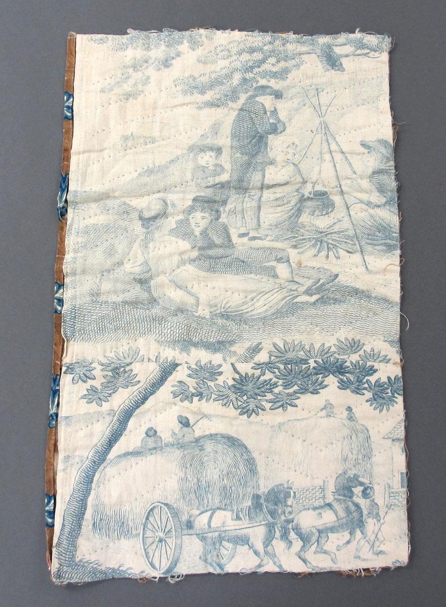 1969.3286 sewn to 1969.3287 Textile, printed side 1