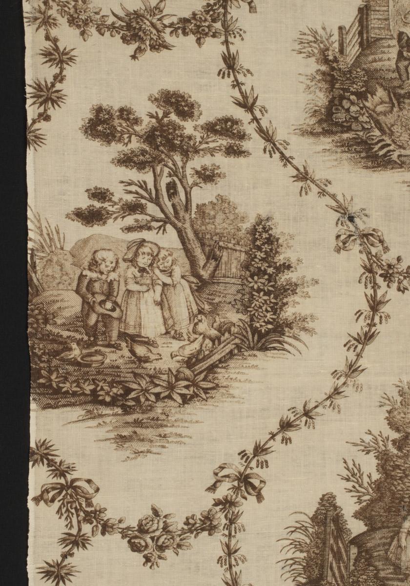 1969.3289 Textile, printed, detail 6