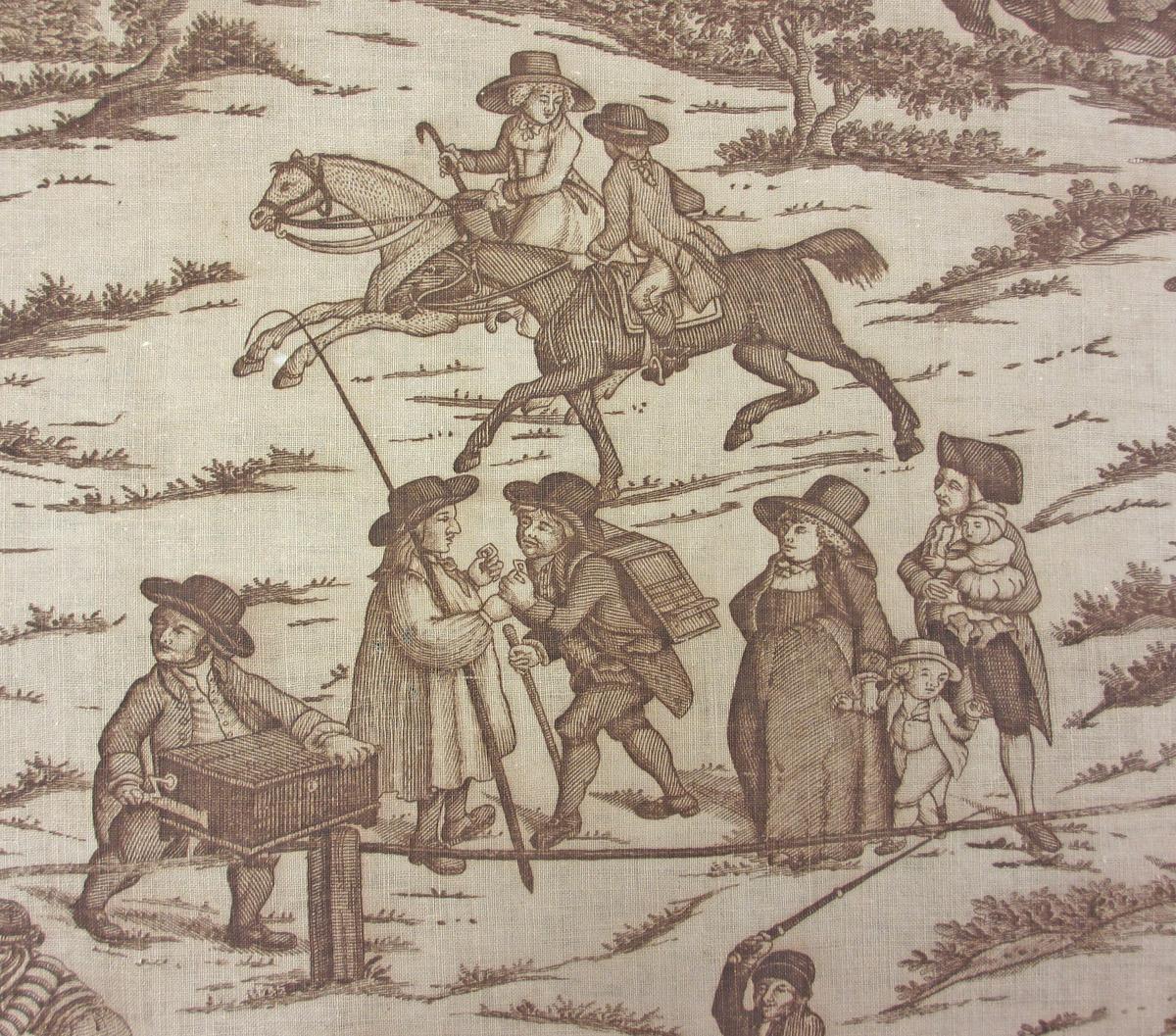 1969.3290 textile, printed detail 2