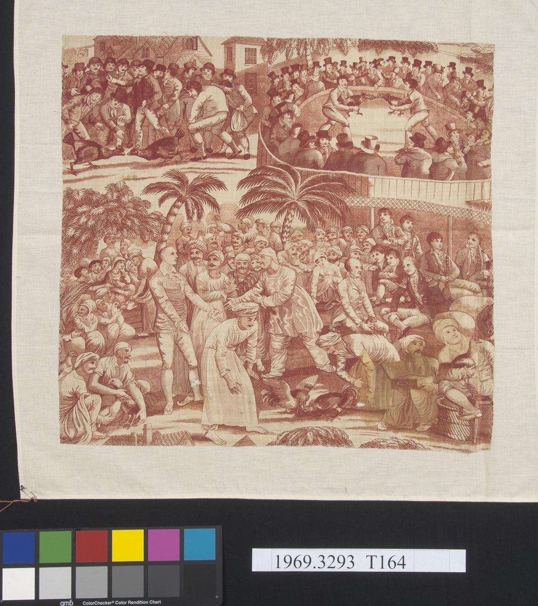 1969.3293 Textile, printed, view 1