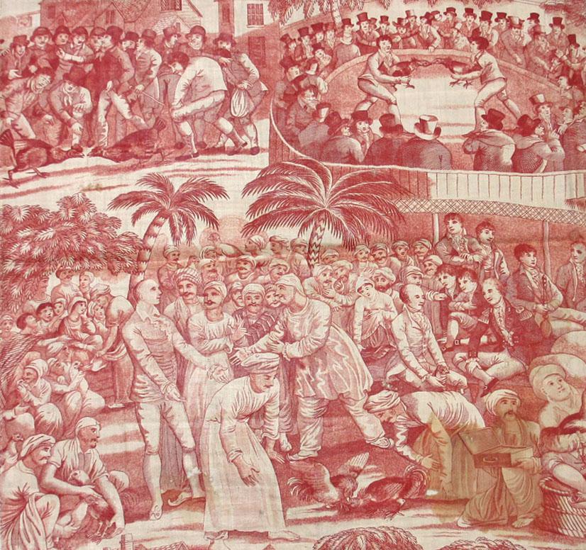 T164 textile, printed design repeat