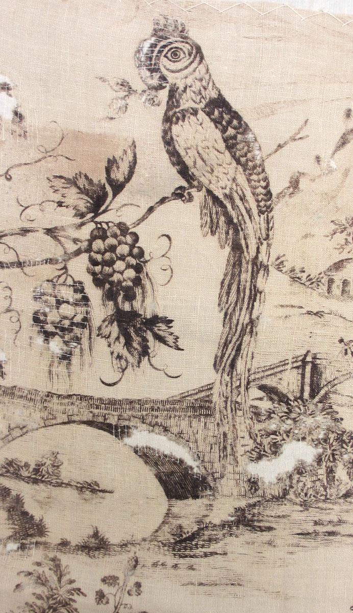1969.3294 textile, printed detail