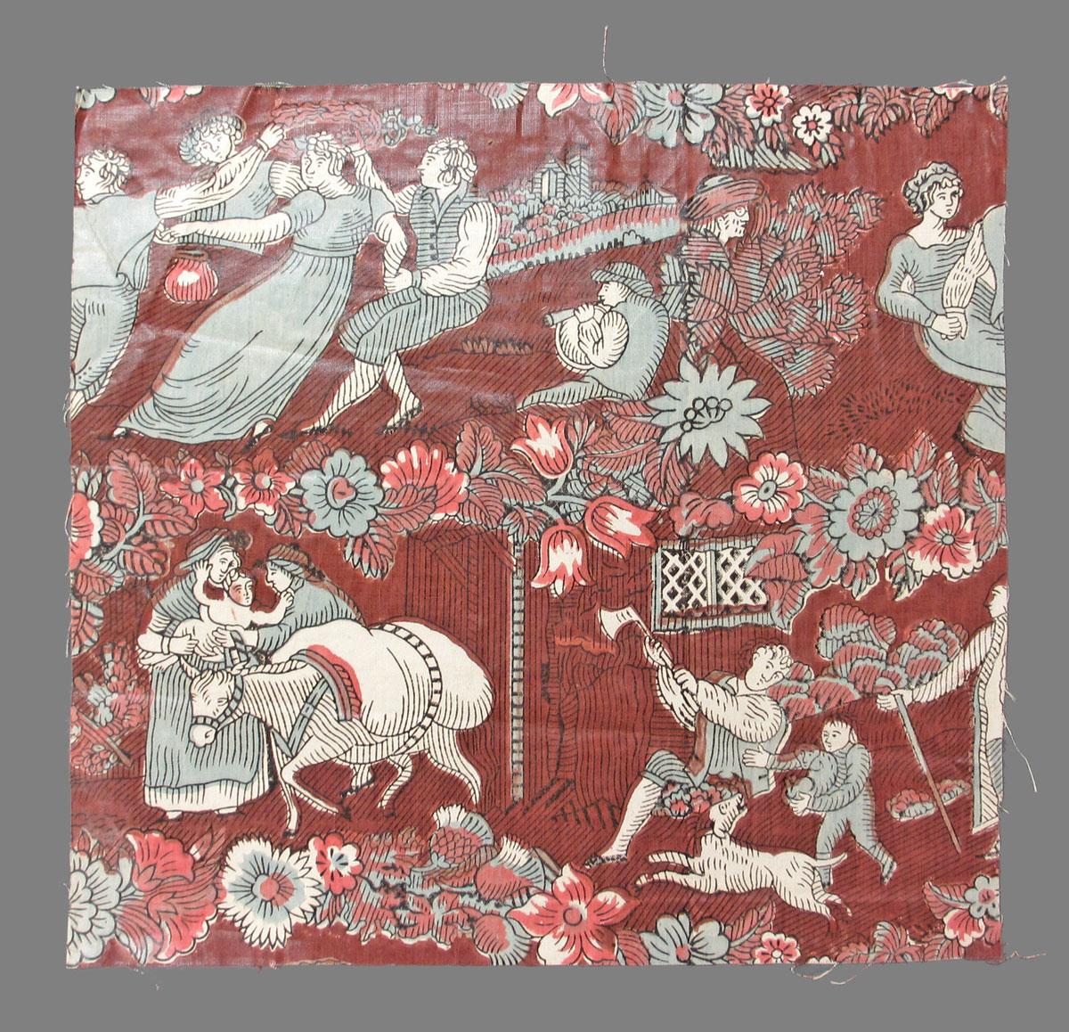 1969.3296 B textile, printed obverse