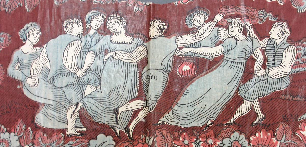 1969.3296 A textile, printed detail