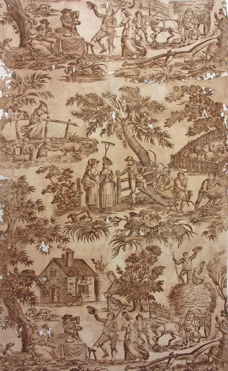 T167 textile, printed design repeat