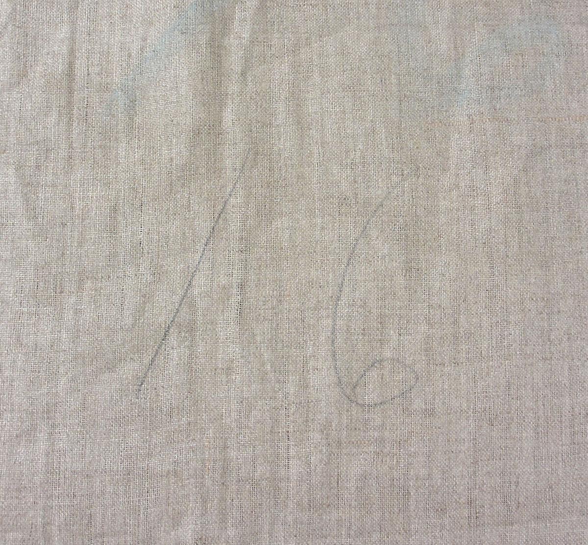 1969.3299.001 Slip cover, inscription 2
