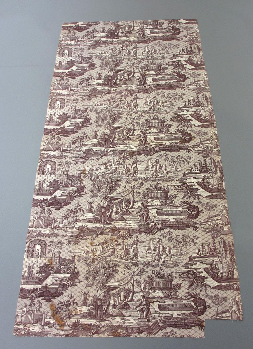 1969.3300 Textile, printed partial obverse
