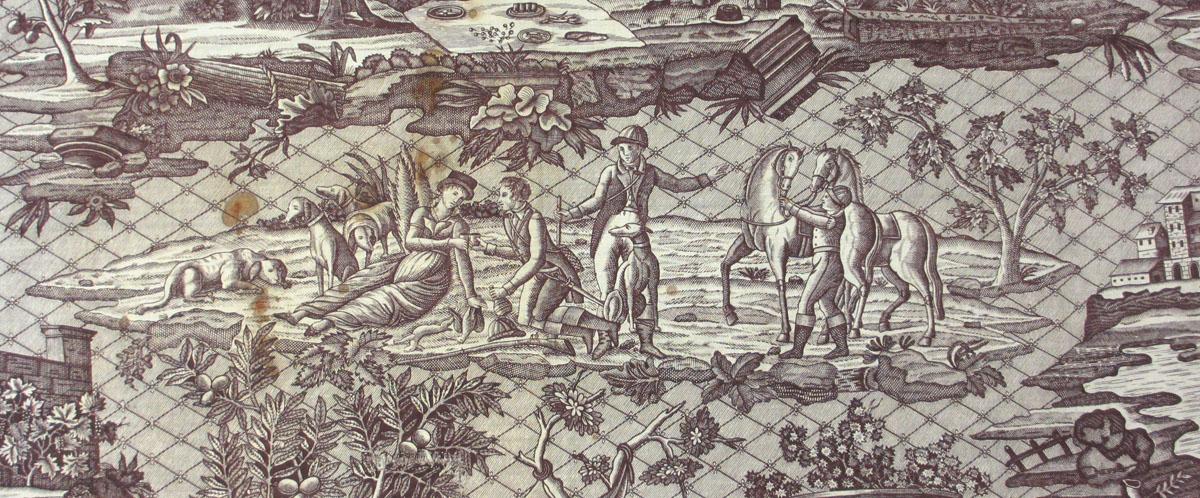 1969.3300 Textile, printed detail 1