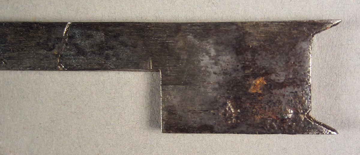 1957.0093.028 A-E, Rabbet plane, blade edge