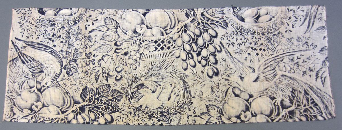 1969.3302.001 Textile, printed reverse