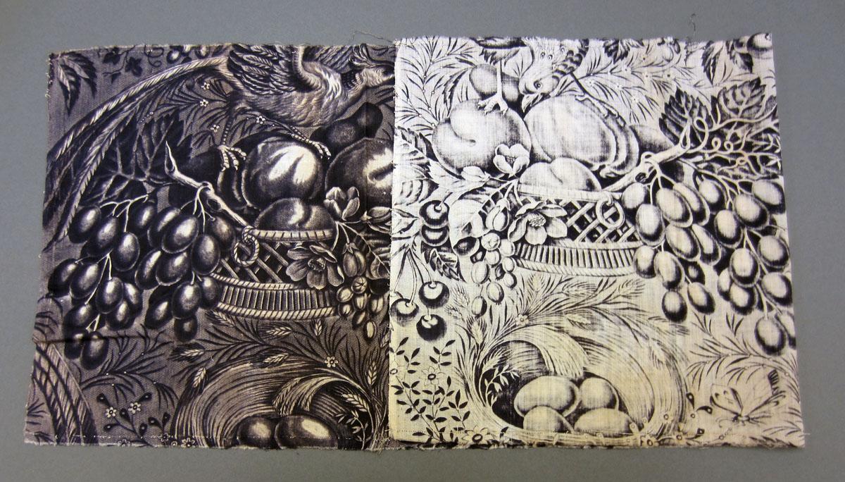 1969.3302.002 Textile, printed folded corner