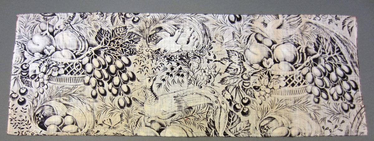1969.3302.002 Textile, printed reverse