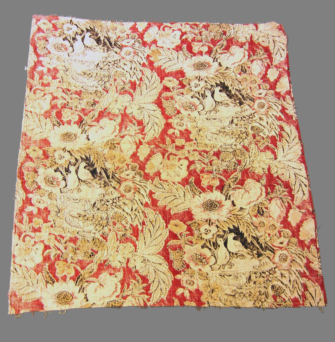 1969.3303 Textile, printed reverse