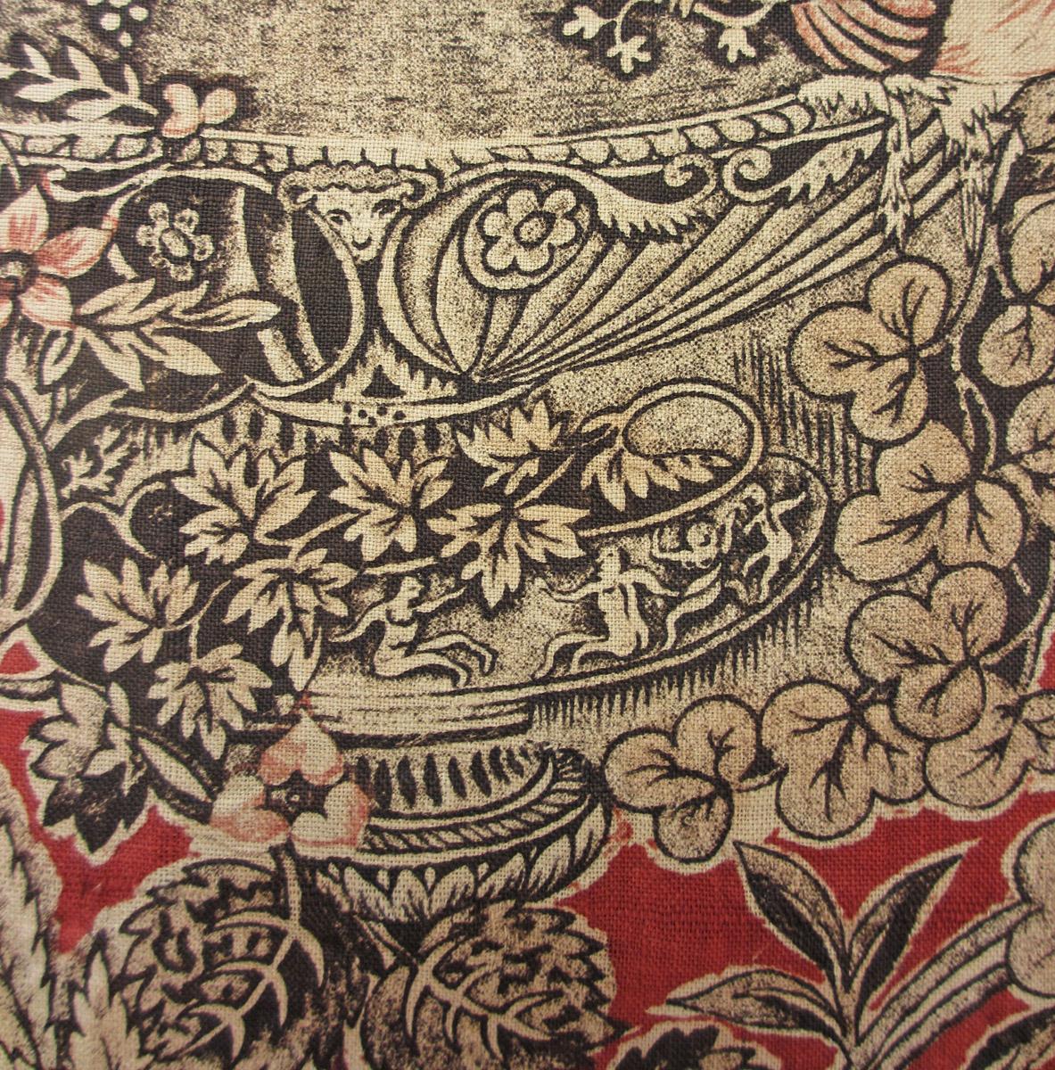 1969.3303 textile, printed detail 2