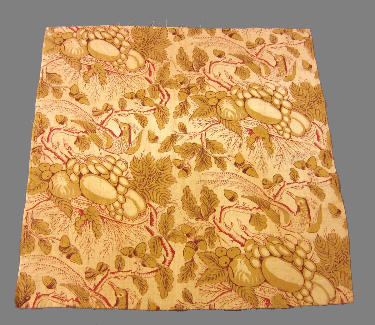 1969.3304 Textile, printed reverse