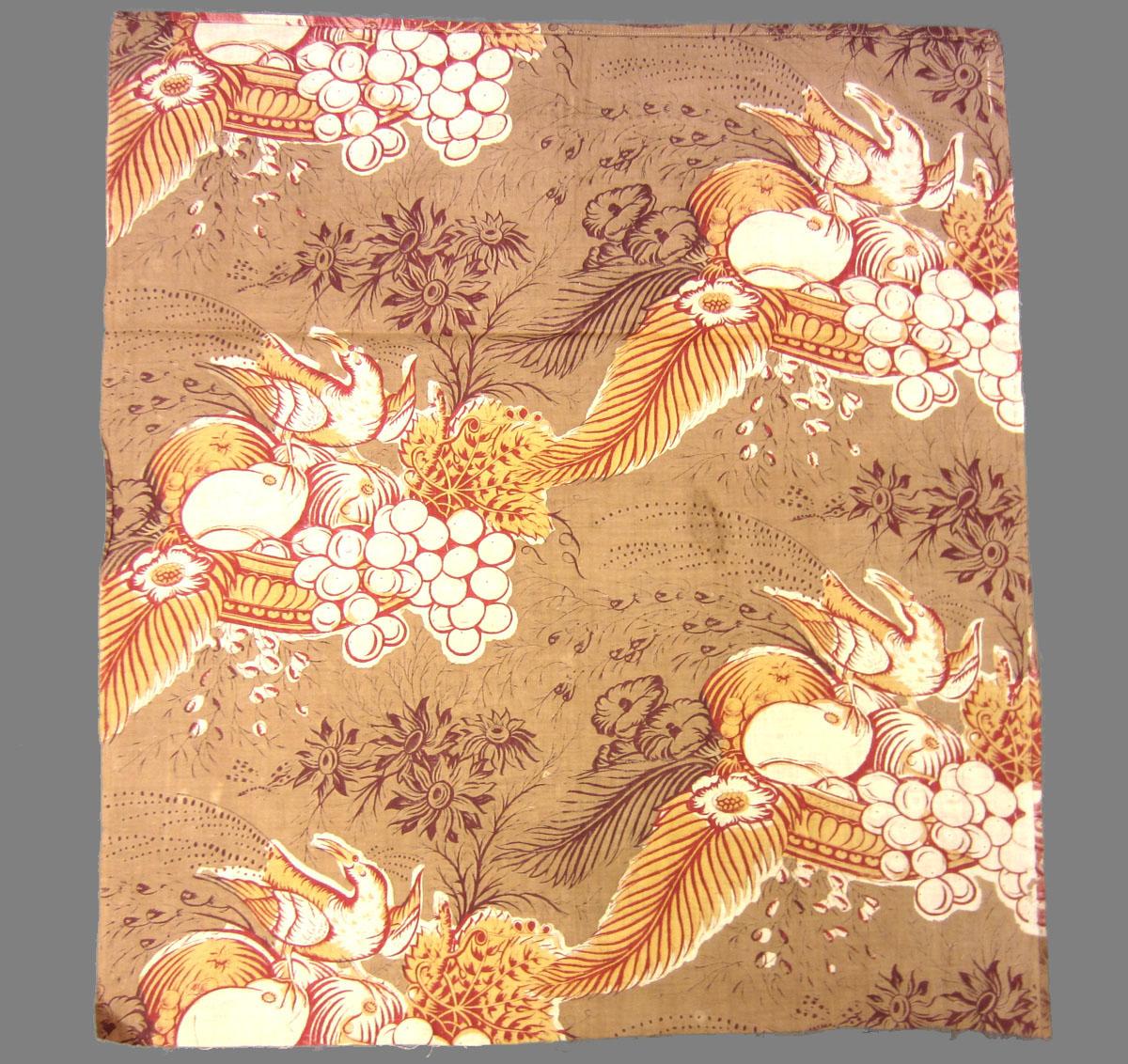 1969.3305 Textile, printed reverse