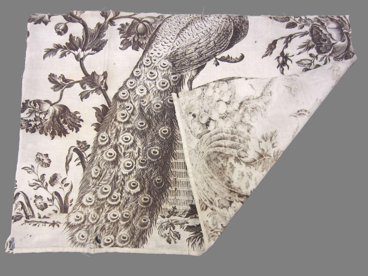 1969.3307 Textile, printed folded corner