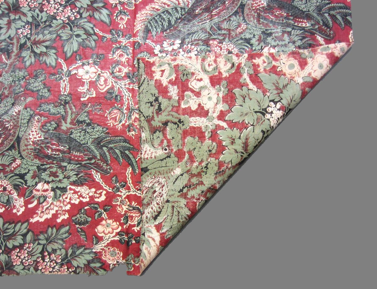 1969.3308 Textile, printed folded corner
