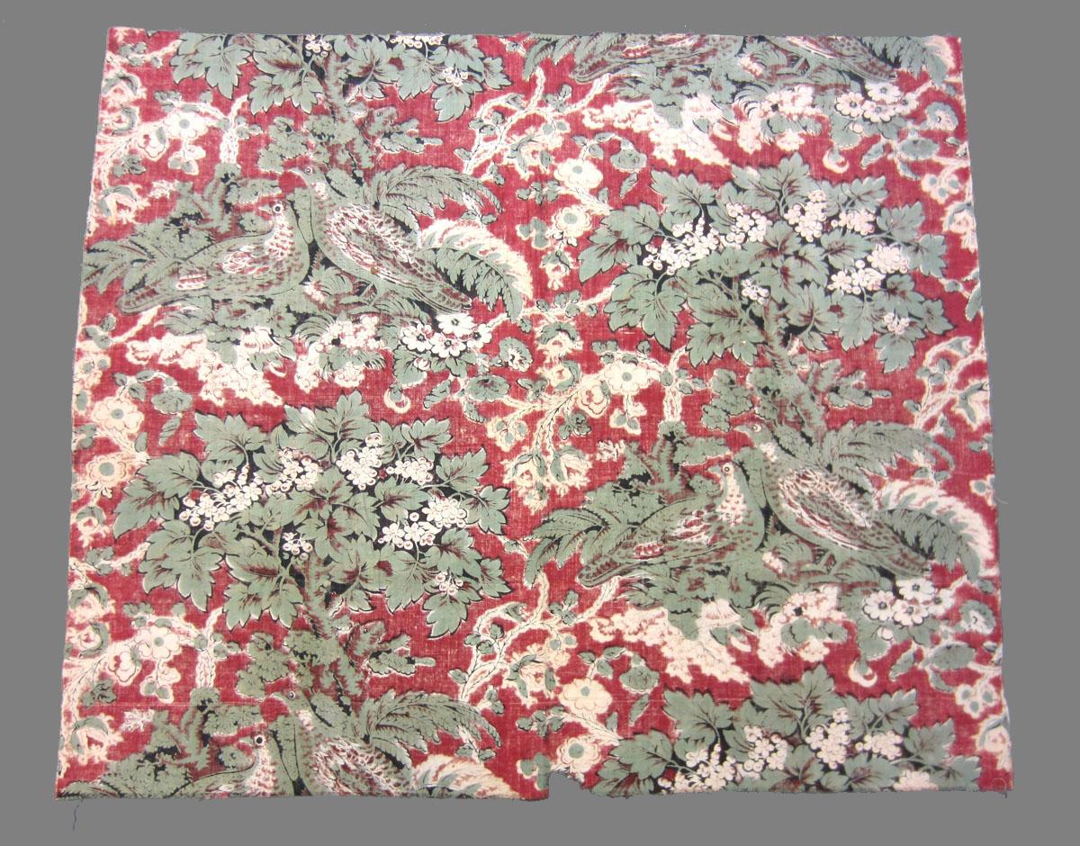 1969.3308 Textile, printed reverse