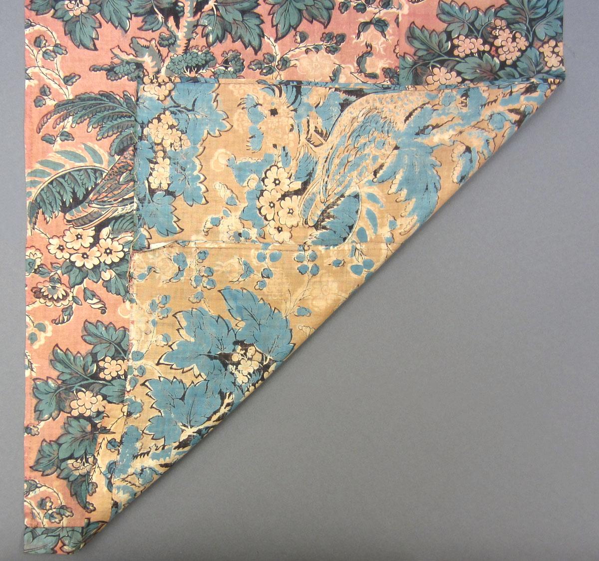 1969.3309 Textile, printed partial folded corner