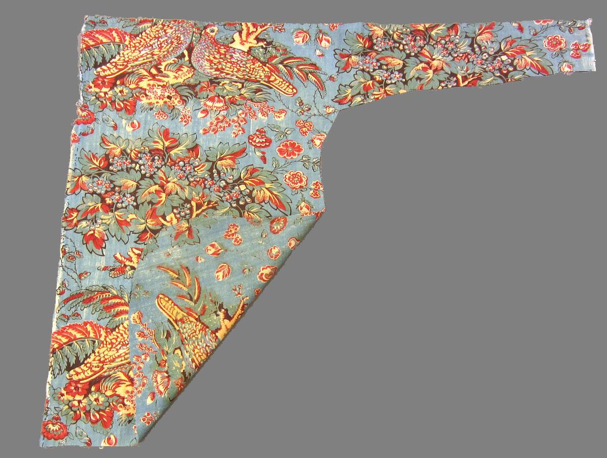1969.3310 Textile, printed folded corner