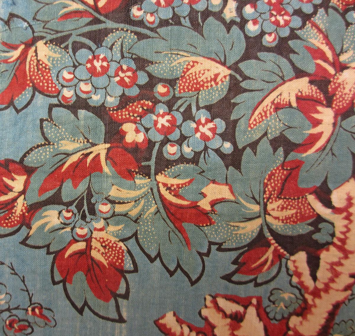 1969.3310 textile, printed detail 2