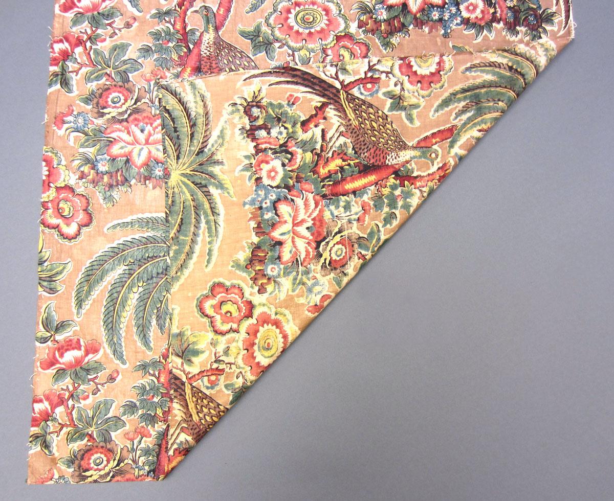 1969.3311 Textile, printed folded corner