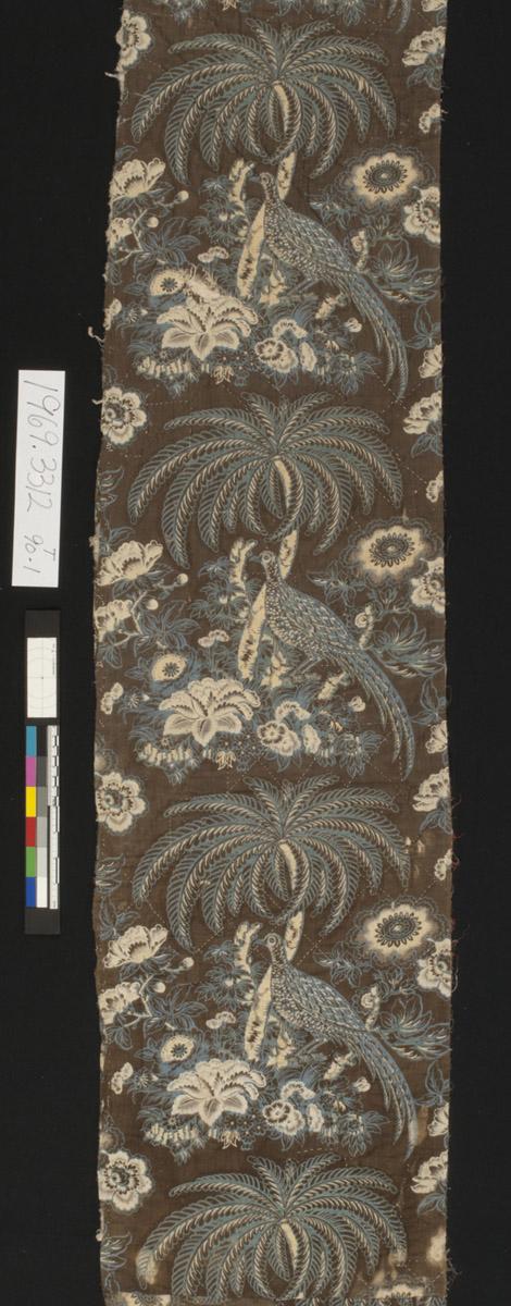 1969.3312 Textile, printed, detail 1
