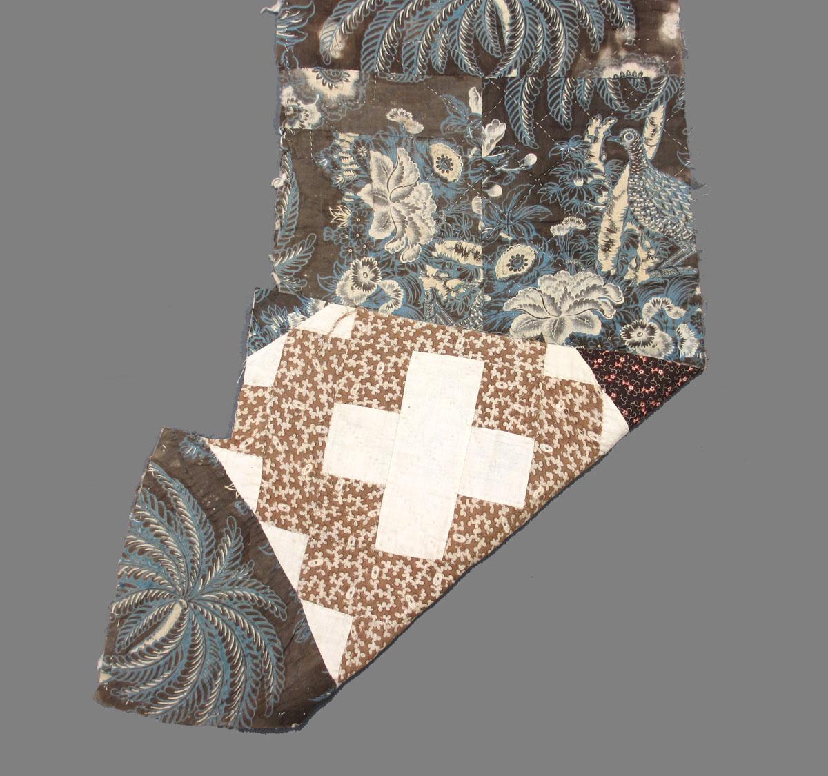 1969.3312 Textile, printed folded corner