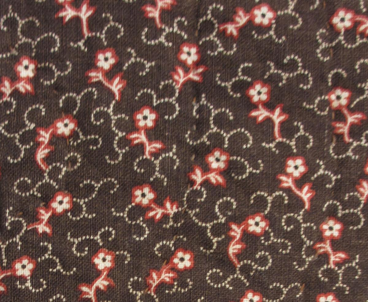 1969.3312 textile, printed reverse detail 2