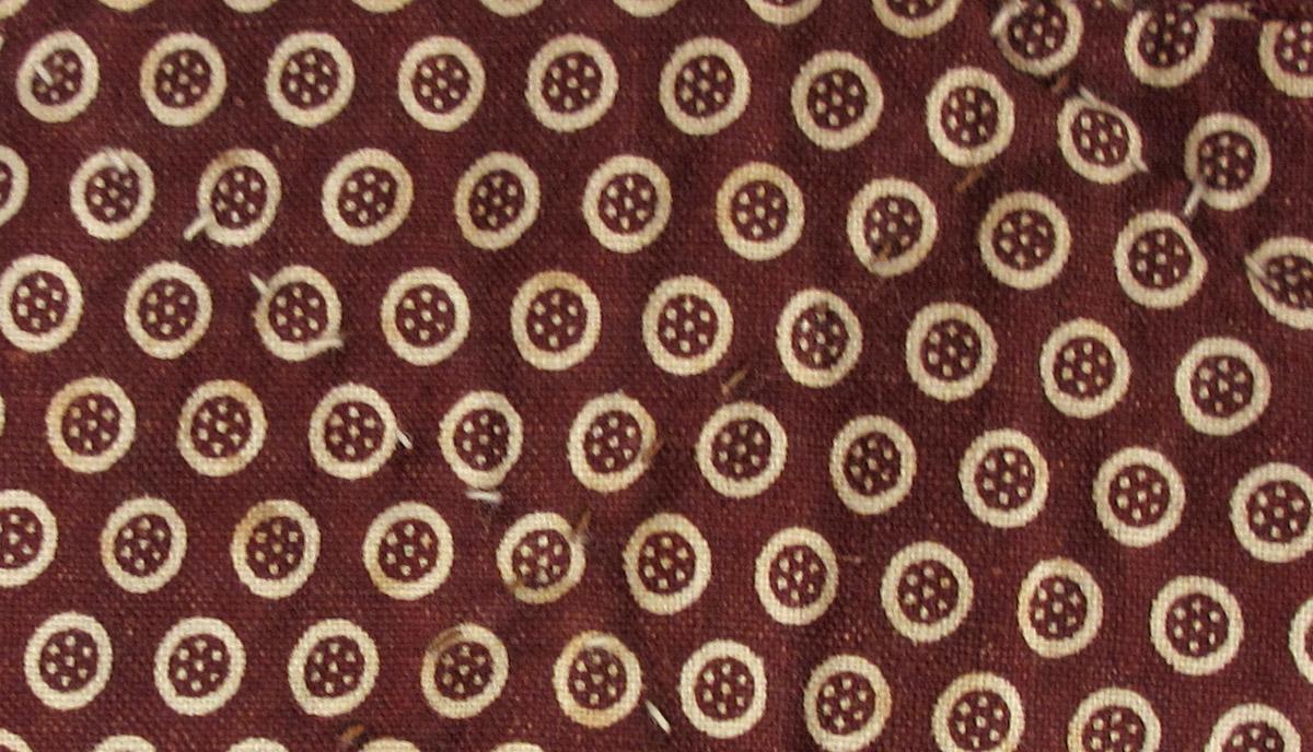 1969.3312 textile, printed reverse detail 3