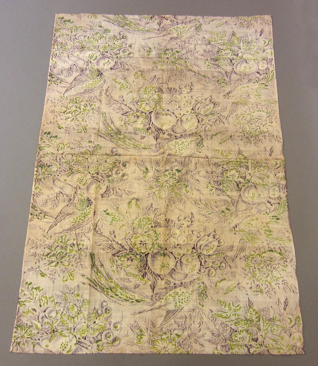 1969.3313 Textile, printed partial reverse