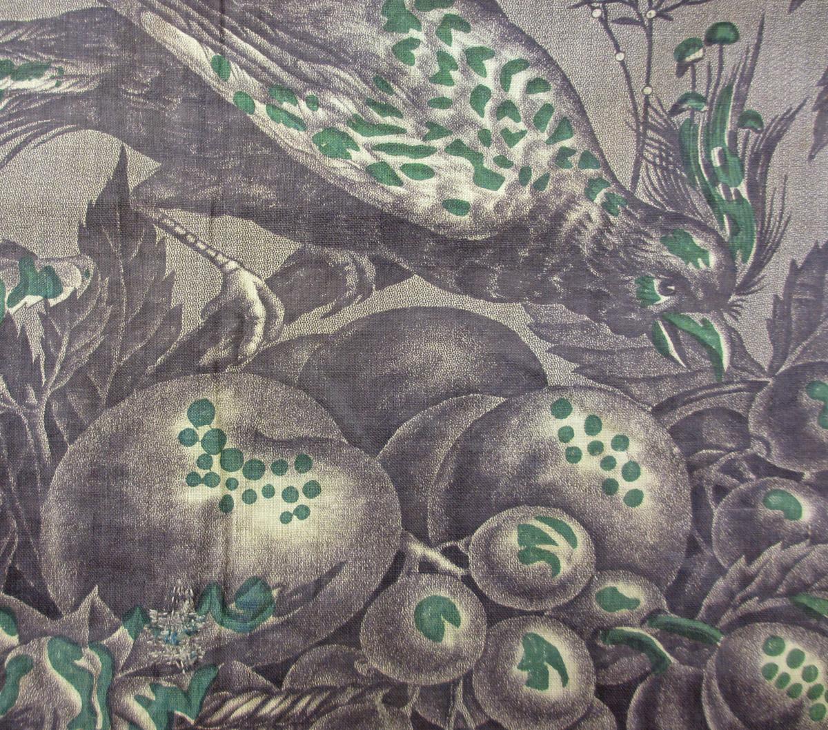 1969.3313 textile, printed detail 1