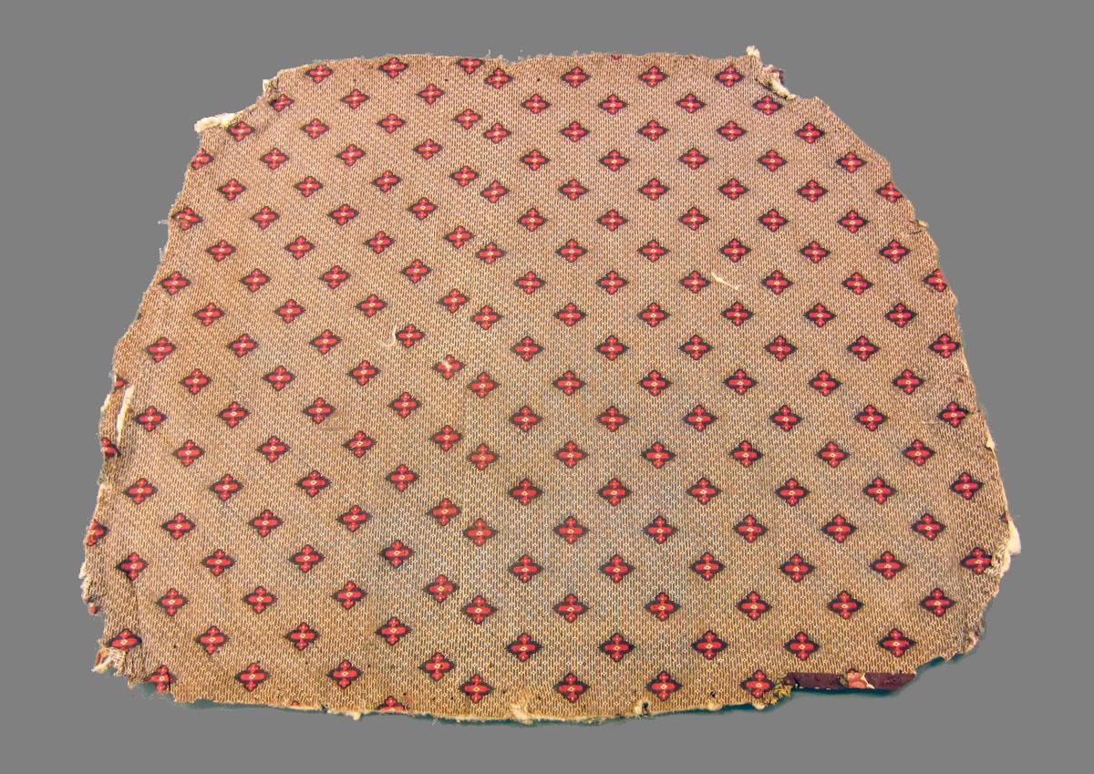 1969.3314 Textile, printed reverse