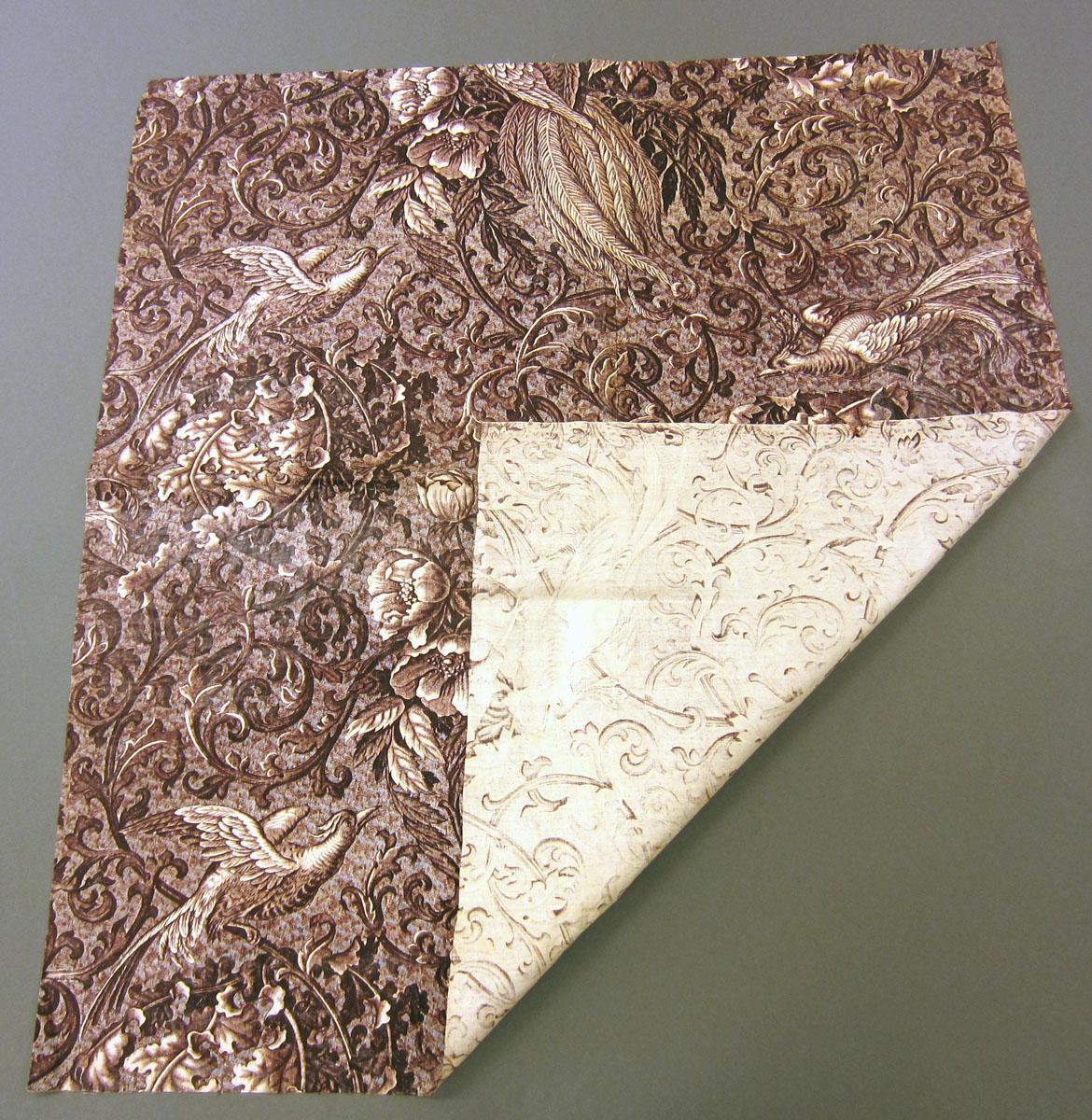 1969.3315 Textile, printed folded corner