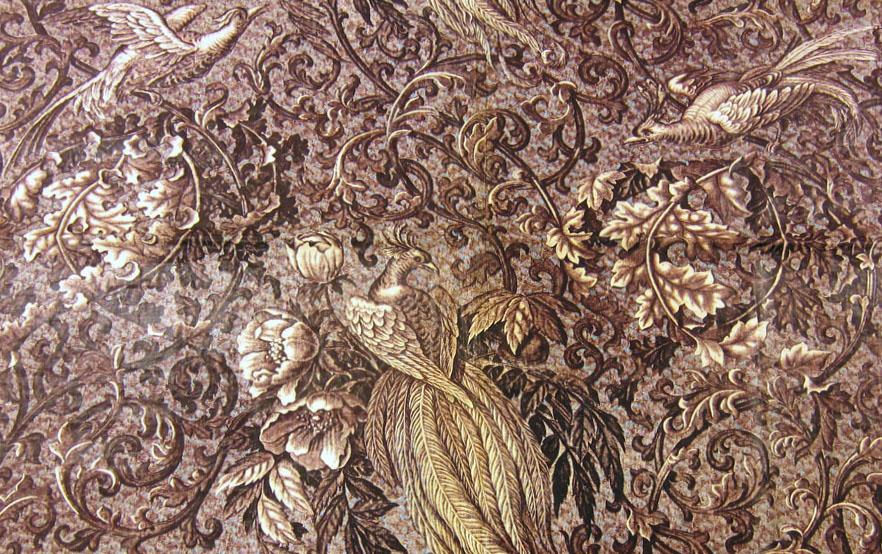 1969.3315 Textile, printed partial design repeat