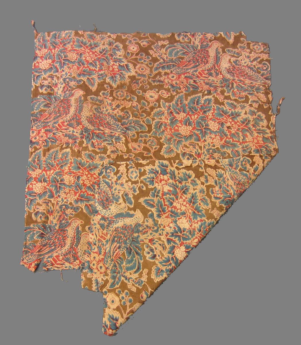 1969.3317 A Textile, printed folded corner