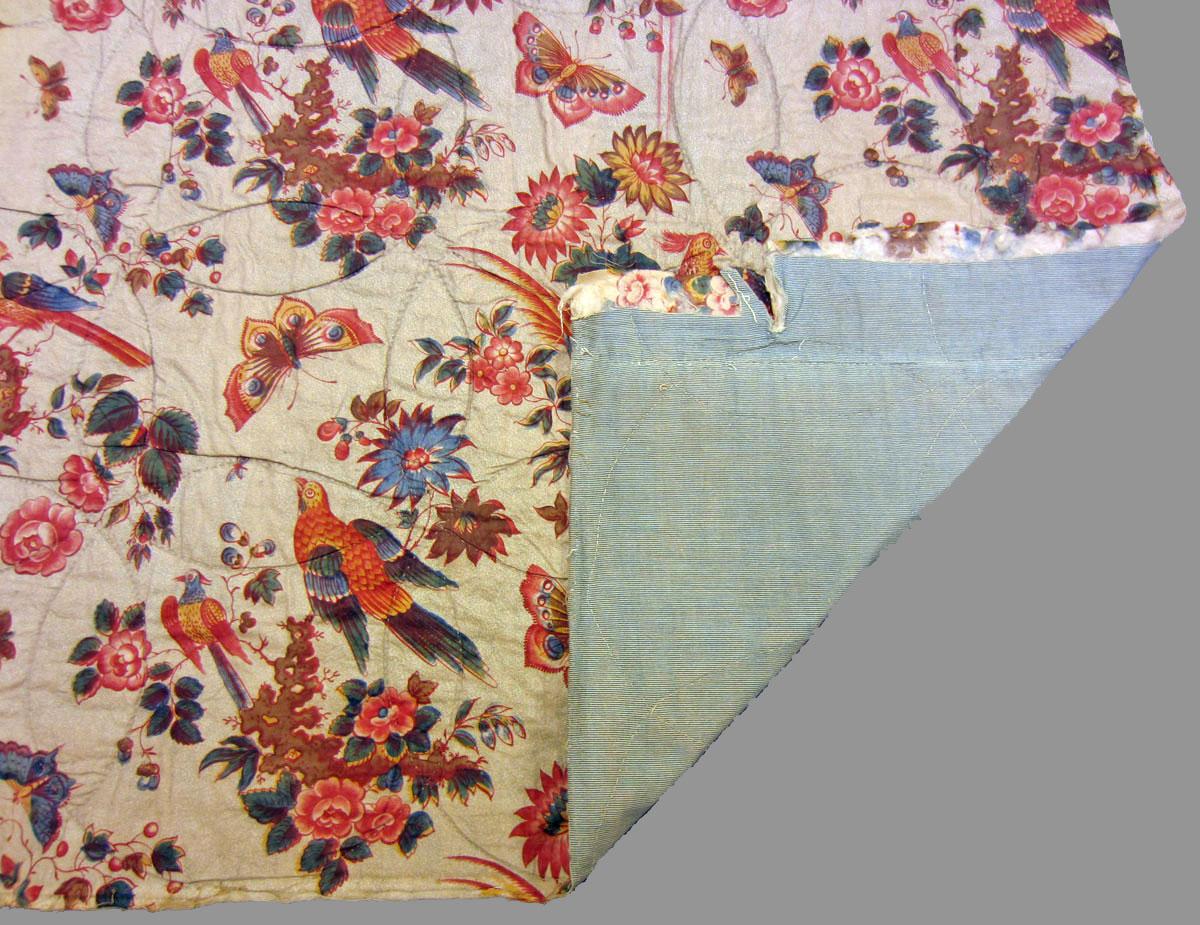 1969.3319 textile, printed folded corner