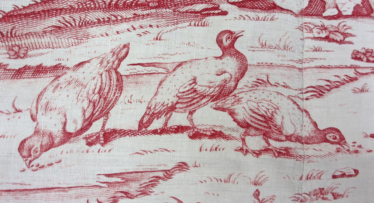 1969.3320 A textile, printed detail 2
